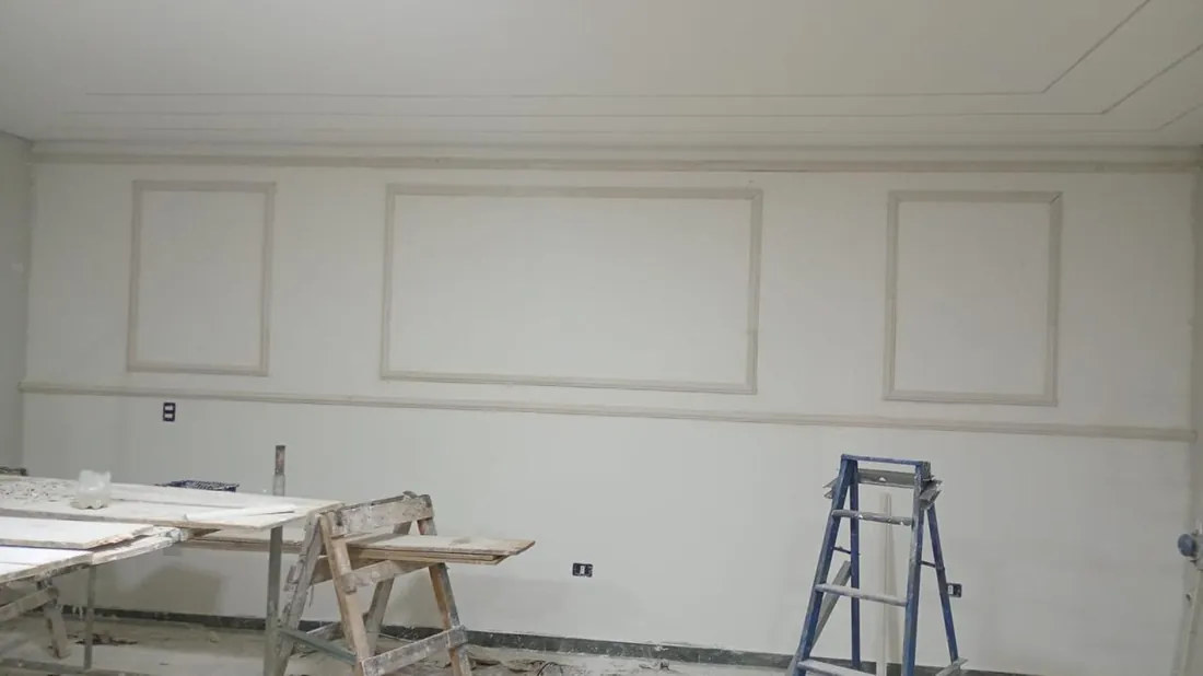 Correção de trinca em gesso — Vossoroca